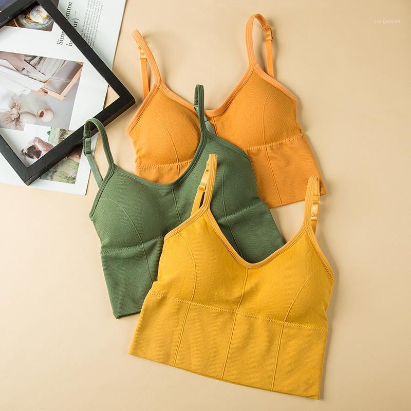 

2020 Women Sports Bras Breathable Female Push Up Sport Top U Back Padded Sports Bras Vest Shockproof Running Gym Workout Bra1, Black