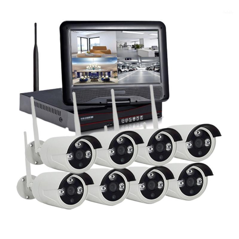 

Home surveillance system Wireless IP camera kit 8CH 1080P HD IR WIFI IP camera 8CH WIFI NVR with 10 inch LCD screen1