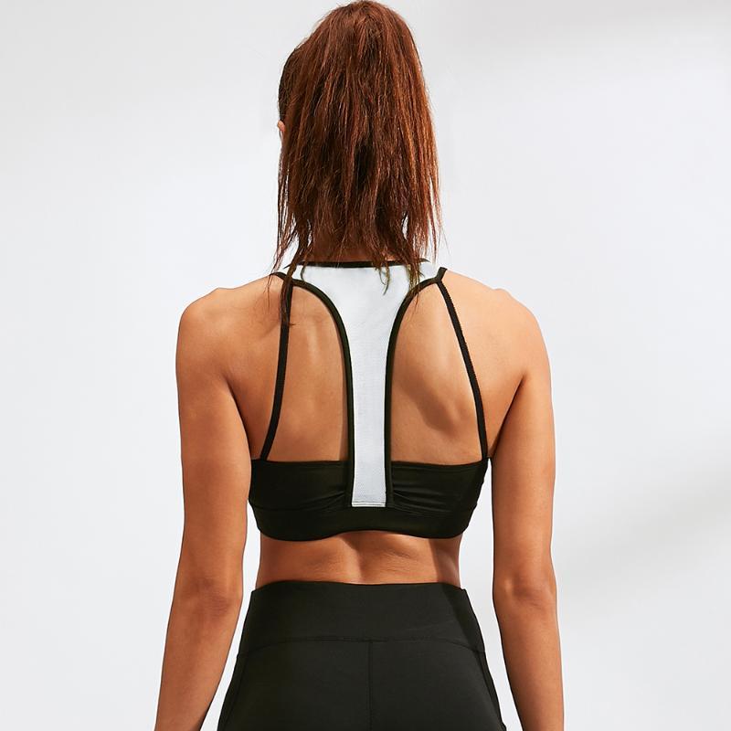 

2020 New Womens High Impact Beautiful Back Bra Seamless Breathable Sports Yoga Running Fitness Underwear Female Sport Bras1, Black