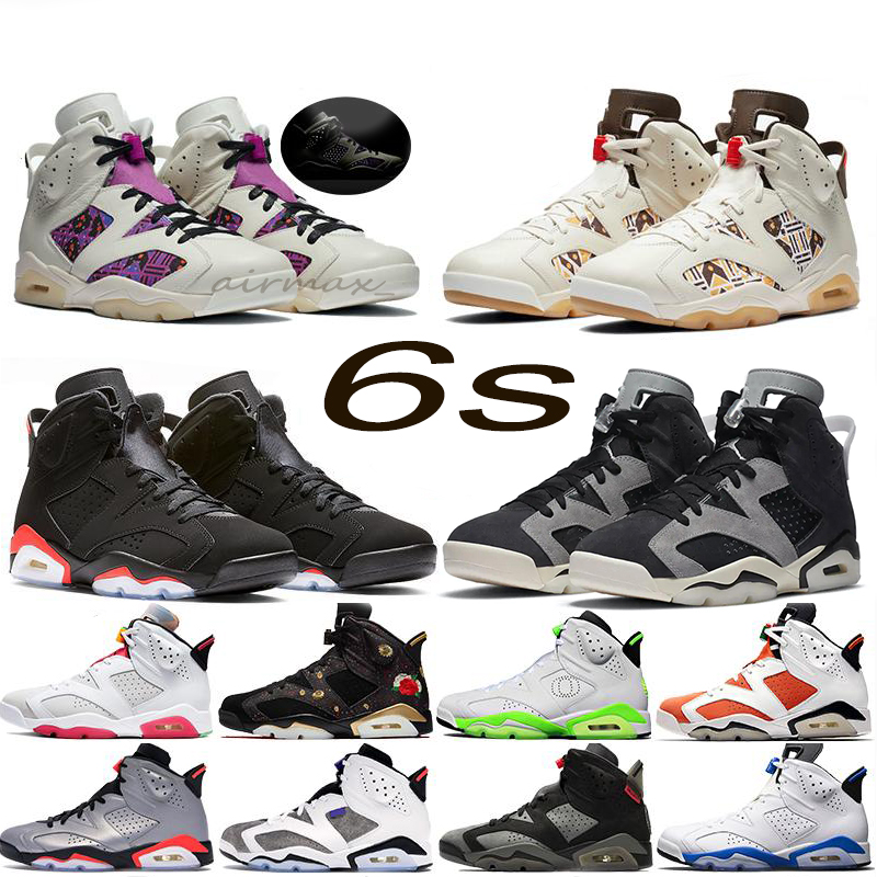

Quai 54 Womens Basketball Shoes 6 Hare bred Black Cat Men 6s CNY Travis Scotts Yellow Pinnacle DMP UNC Dark Mocha Carmine Sneakers, 40-47
