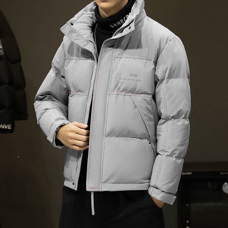 

New Casaco 2021 De Algodo Masculino Inverno a Nova Listagem Na Moda Marca Verso Coreana Preto Bonito Grosso Acolchoado Roupas Frete O1SJ, Black