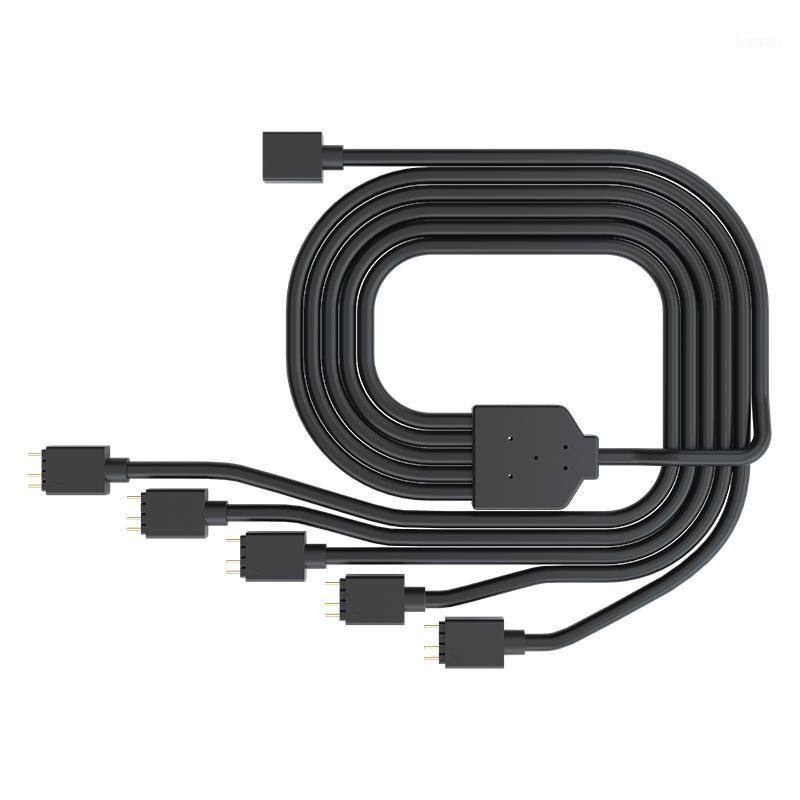 

Cooler Master 1 to 5 3PIN 5V RGB fan adapter cable Computer Case fan Connector Cable Compatible ARGB extension For MSI ASUS1