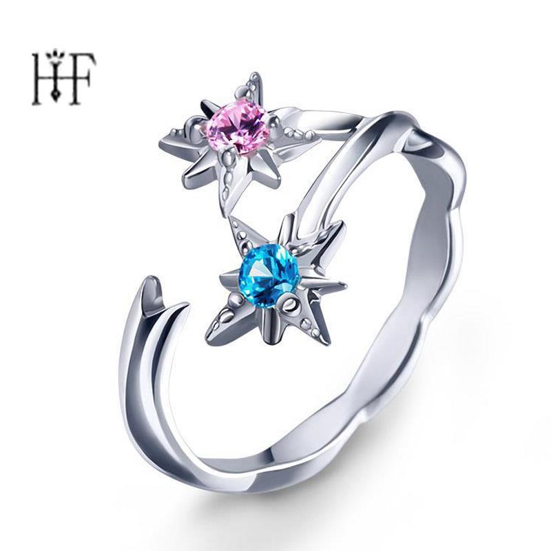 

Shinkai Anime Your Name Tachibana Taki Miyamizu Mitsuha Comet Ring Silver Color Jewelry Christmas Gift Lovers' Jewelry