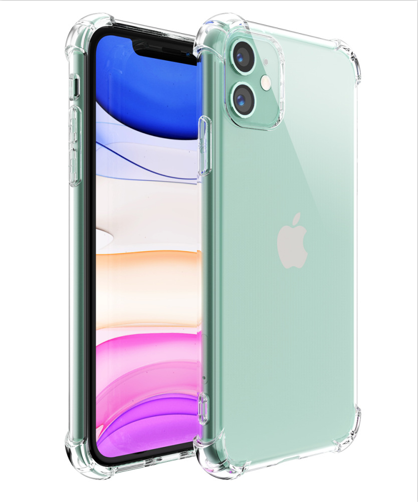 

Shockproof transparent phone case, suitable for iPhone 12 11 X XS XS MAX XR 8 7 6 Plus soft gel TPU phone case transparent back cover,