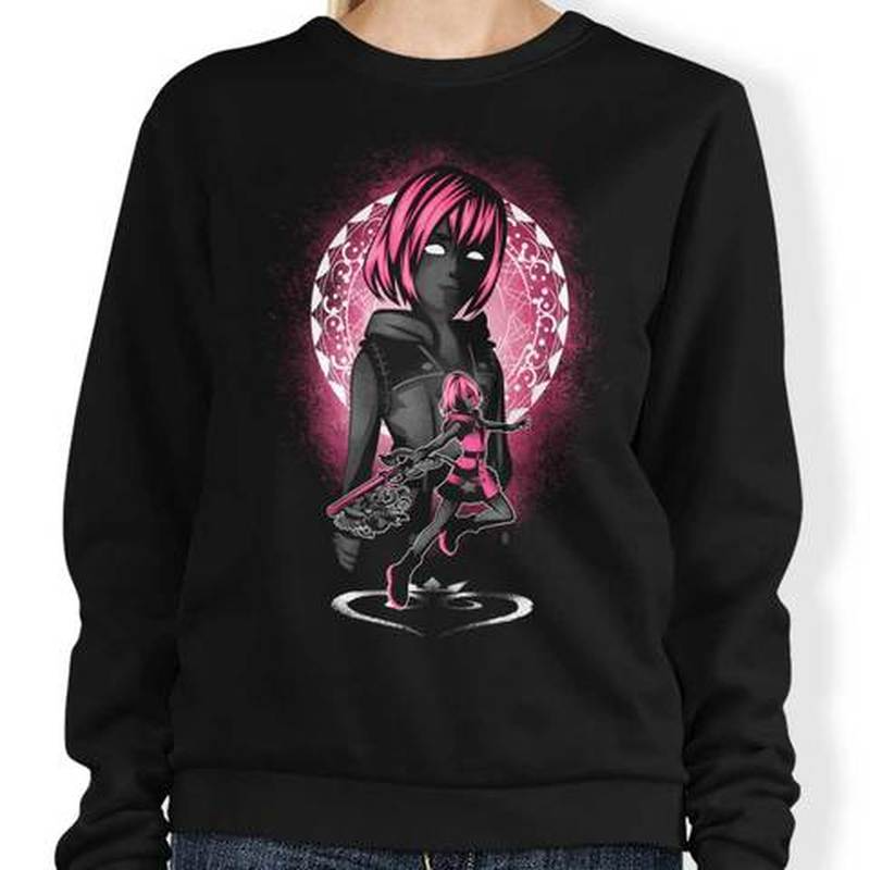 

Character Pattern Men's Hoodless Sweater 3D Printing Visual Impact Top Punk Goth Round Neck High-quality Hoodless Sweater, Black