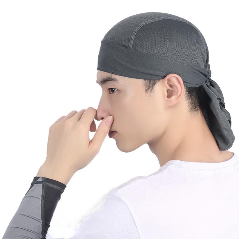 

Outdoor Cycling Sports Hat Pirate Hat Female and Male Bicycle Headscarf Breathable Sweat-absorbent and Sunscreen Headwear, White
