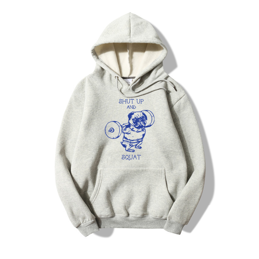 

Blue Dog Print Loose Hoodies Womens Mens Sweatshirt Pullover Tops, Pink