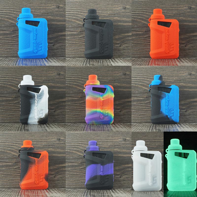 

Geekvape Aegis Hero Case Texture Cases Aegis Hero Pod Mod Kit Protective Silicone Leather Rubber Sleeve Cover Colorful Silicon Shield Wrap
