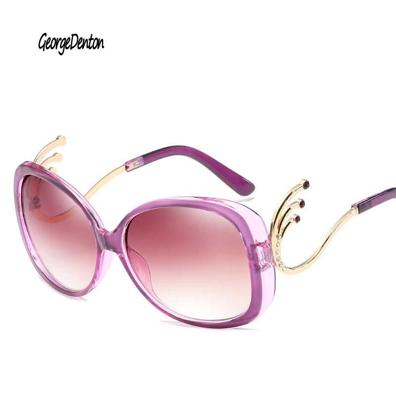 

Sunglasses Fashion Oval Women Sun Glasses Retro Trend Plastic Frame Simple Design Lmitation Diamond Studded UV400
