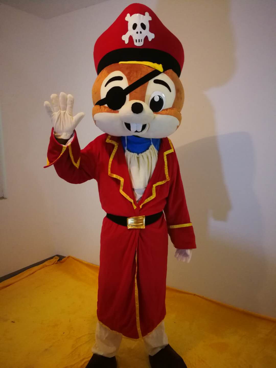 

Pirate Rat mascot mascot for Party Cartoon Character Polar bear Mascot Costumes for Sale free shipping support customization, Red