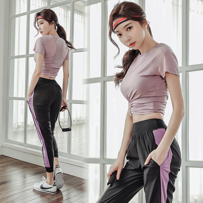 

3PCS Women Sportswear Tracksuit Summer Quickly Dry Loose Running Jogging Casual Workout Yoga Set Sport Suit Sweatshirt+pant+bra, Grey