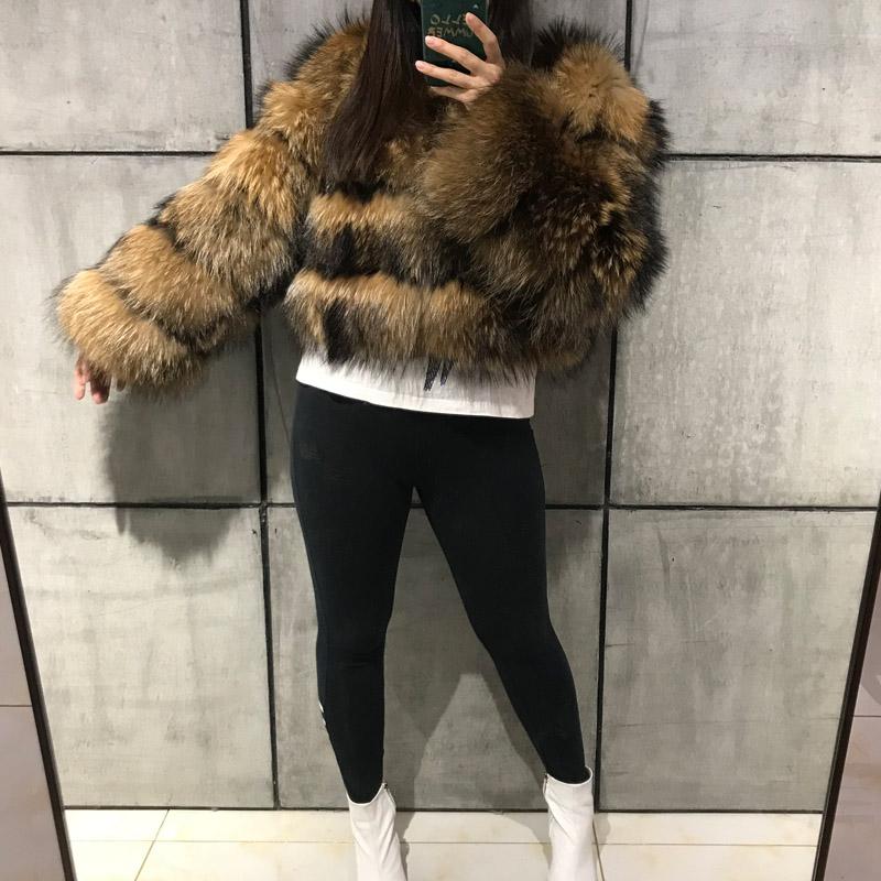 

raccoon fur jacket women real fur coat natural raccoon coat, As picture