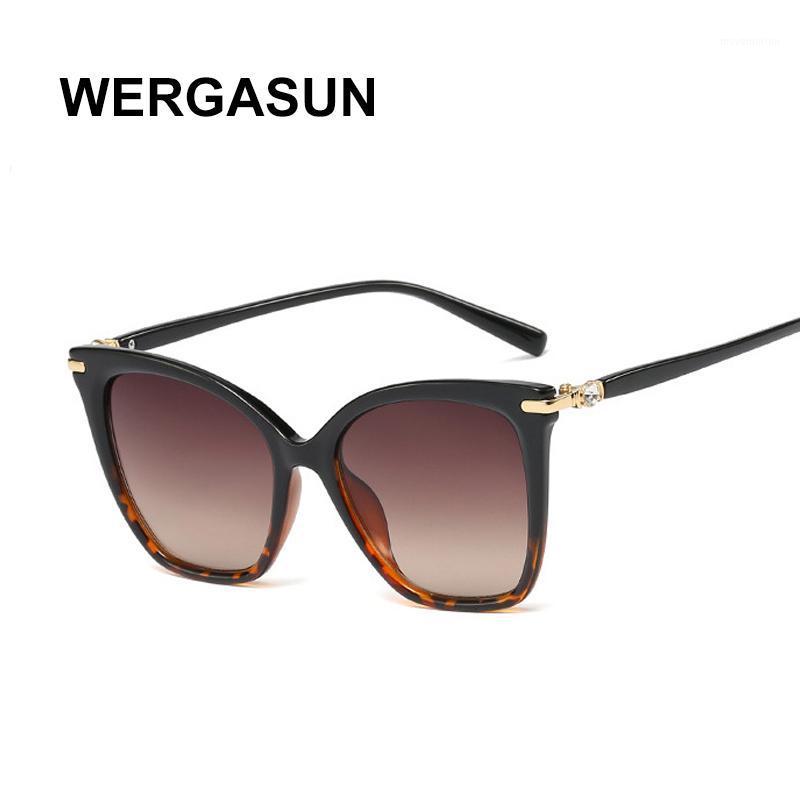 

WERGASUN Cat Eye Sunglasses Women Brand Designer Vintage Gradient Sexy Retro Cateye Sun glasses Female Eyewear UV4001