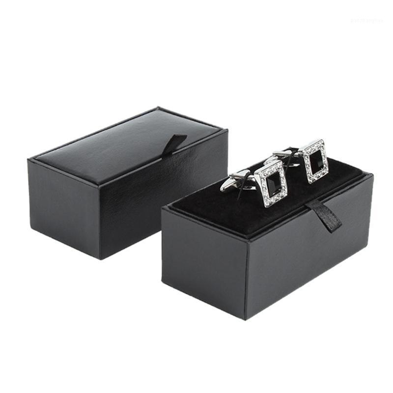 

Black Men's Shirt Sleeve Cufflinks Gift Box Good Quality Wholesale Button Storage Display Case Jewelry Pouches, Bags, Pink;blue
