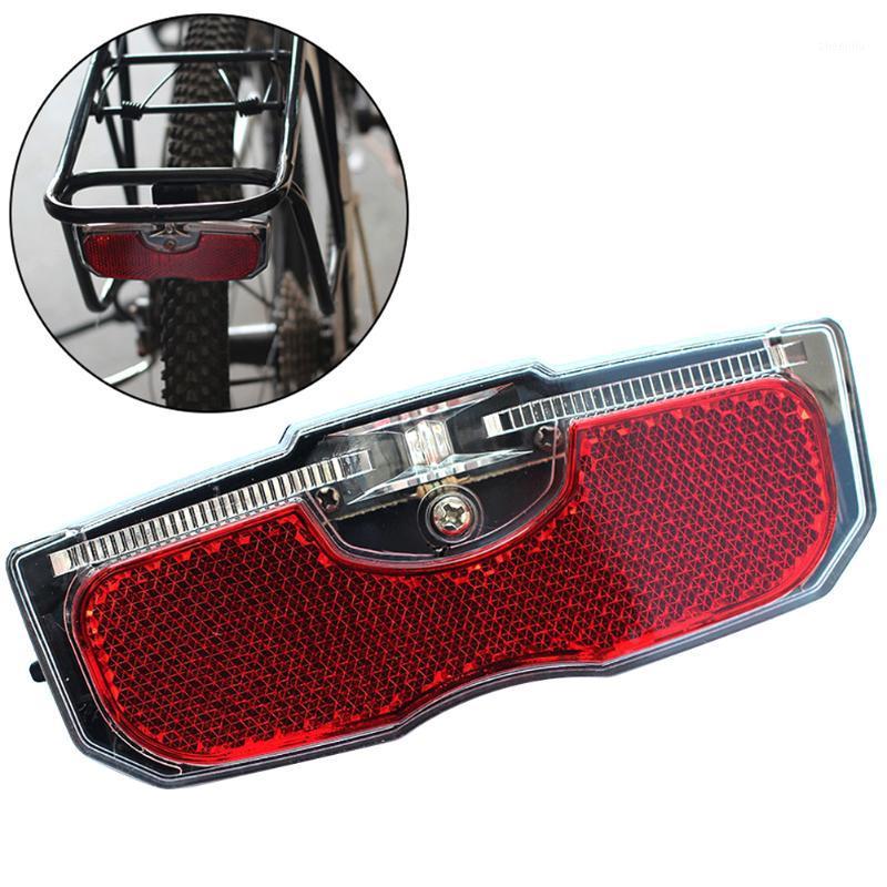 

Bike Cycling Bicycle Rear Reflector Tail Light For Luggage Rack NO Battery Aluminum Alloy Reflective Taillight1