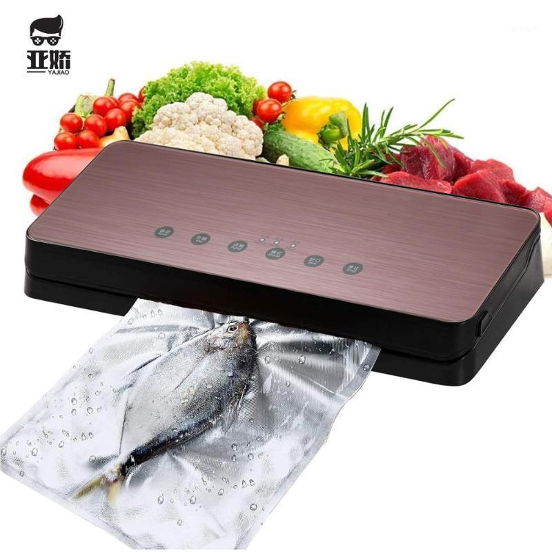 

YAJIAO Rose Gold Vacuum Sealer Machine 220V 110V Automatic Commercial Household Vacuum Packing Machine with 10 Pcs Saver Bags1