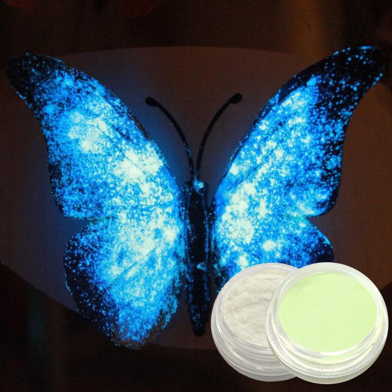 

Neon Phosphor Fluorescent Nail Pigment Glitter Powder For Manicure Decoration Nail Art Powder Glow In The Dark 1g