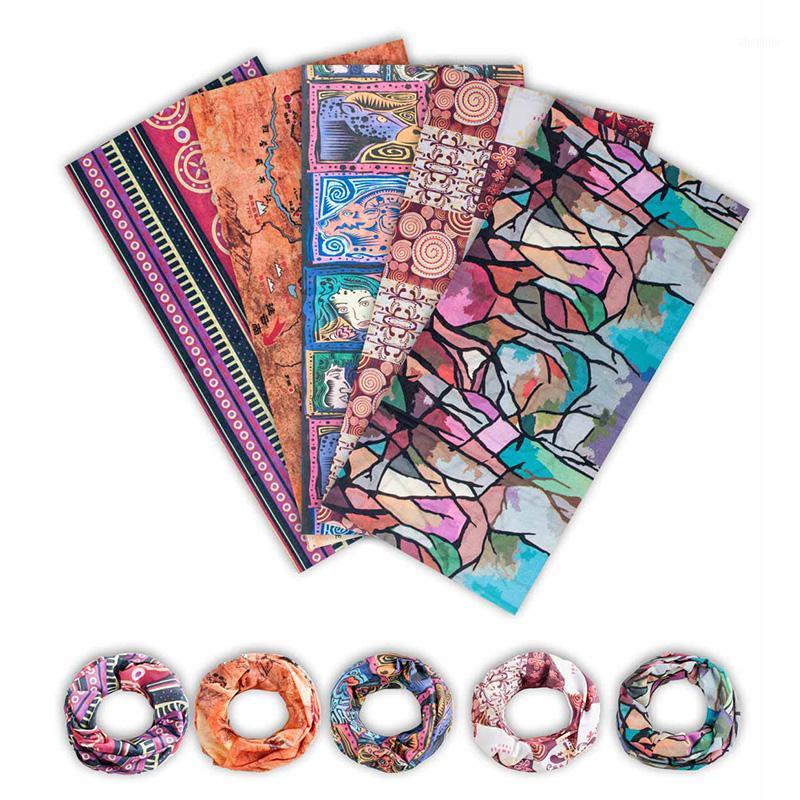 

Bandana women Scarf men Riding Mask Outdoor Bicycle and Motorcycle Magic Headscarf Wind-proof Dust-proof and Air-permeable(5 PC)1, Multi