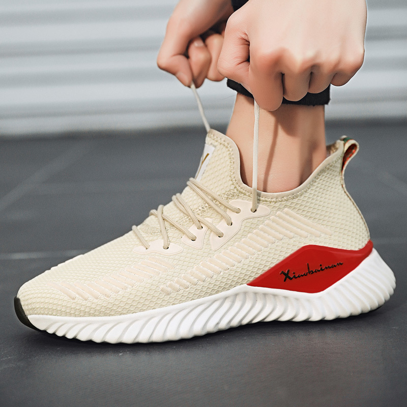 

Top quality Classic male rentals-up light air cushion breathable mesh sports shoes trend casual shoes, 124；black-124；