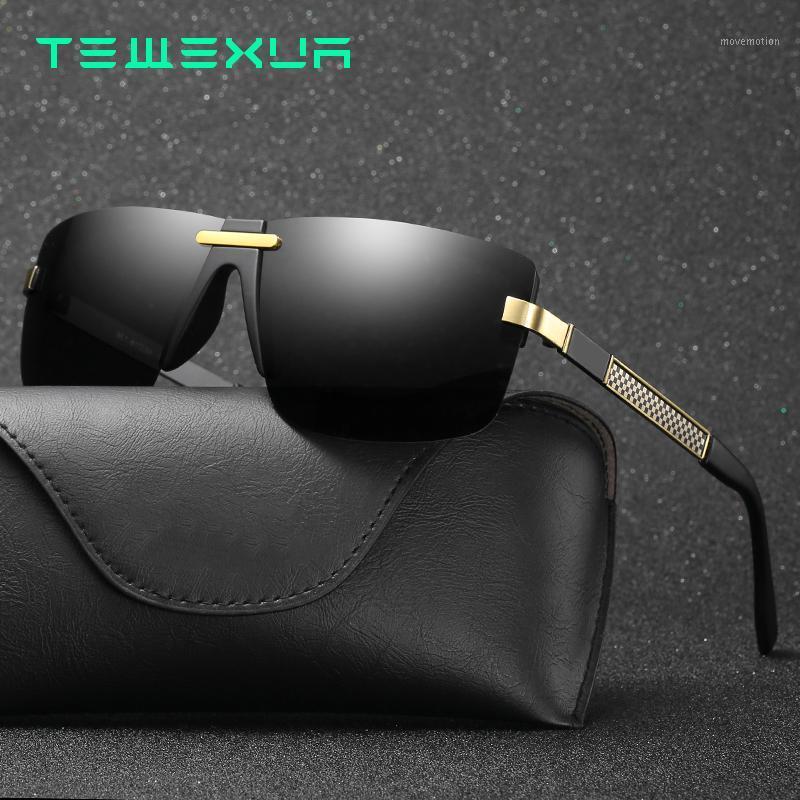 

TEWEXUA Polarized Sunglasses Men Women Alloy Luxury Sun Glasses Driving Glasses Rectangle Shades For Men Oculos masculino femme1