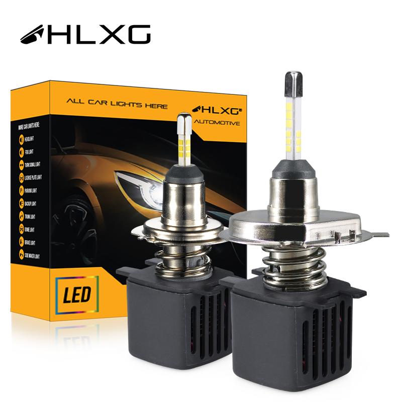 

HLXG csp super led h4 mini projector h1 high beam headlight Turbo Kit H7 LED Canbus 9005 3 9006 4 H11 4Side 6500K White 12V