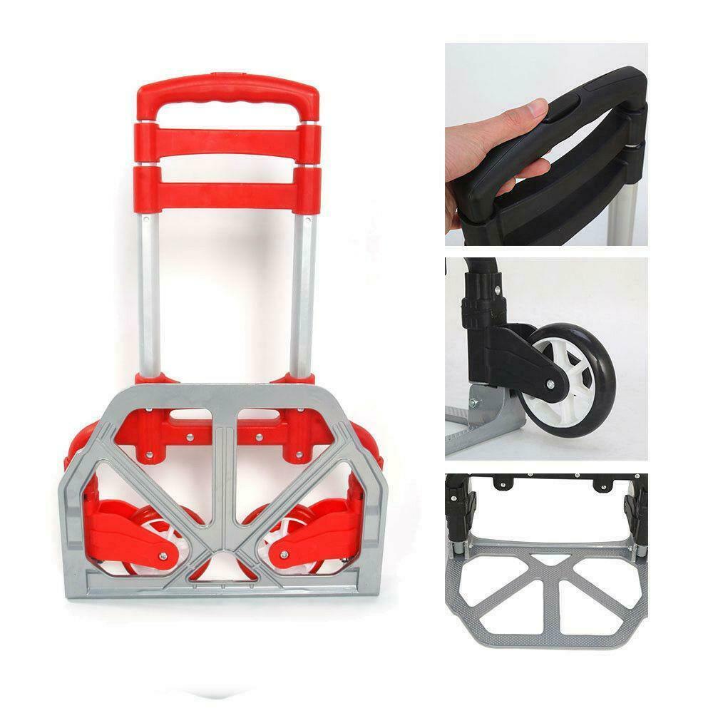 

170lbs Cart Folding Dolly Collapsible Trolley Push Hand Truck Moving Warehouse