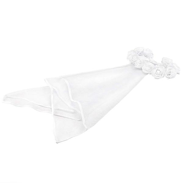 

Rose Flower Crown Veil For Garden Beach Wedding Bachelorette Hen Party Bridal Shower Bride To Be Engagement Decoration Favor