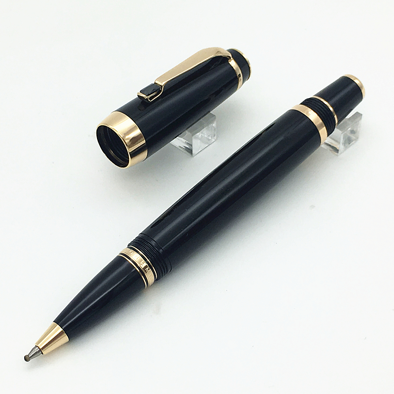 

YAMALANG Luxury Pens Black Rollerball Resin Pen Gold Clip With Random Color Drill School Office Supplies-Pens For Writing