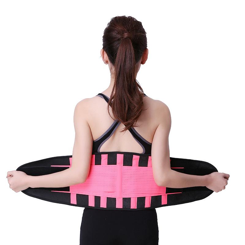 

Waist Support Belt Neoprene Sweating Sports Running Weightlifting Squat Training Lumbar Support Band Powerlifting Belt Fitness G, White