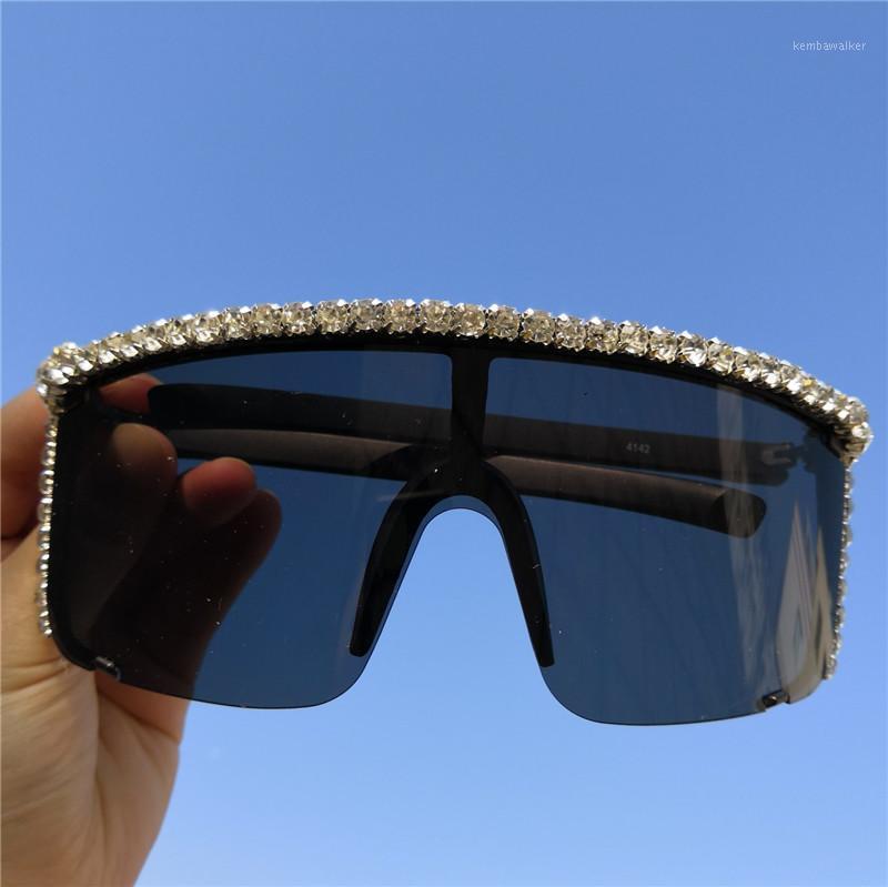 

Sunglasses Luxury Women Italy Brand Designer Diamond Sun Glasses Ladies Vintage Oversized Shades Female Flat Top Eyewear FML1