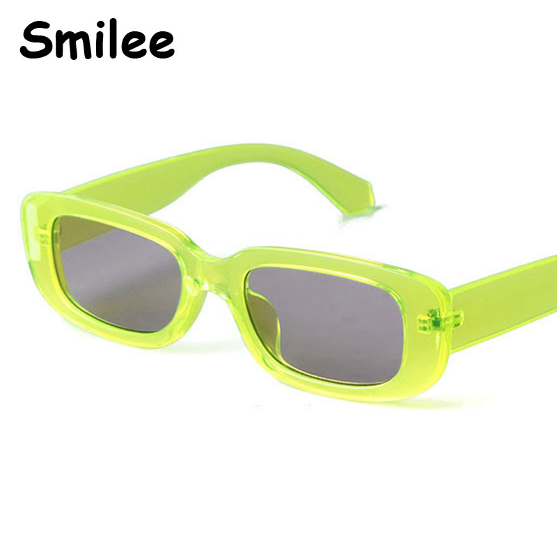 

Sunglasses Vintage Green Rectangle Women Men Luxury Designer Small Square Sun Glasses Cute Black Shades Unique Eyewear UV400
