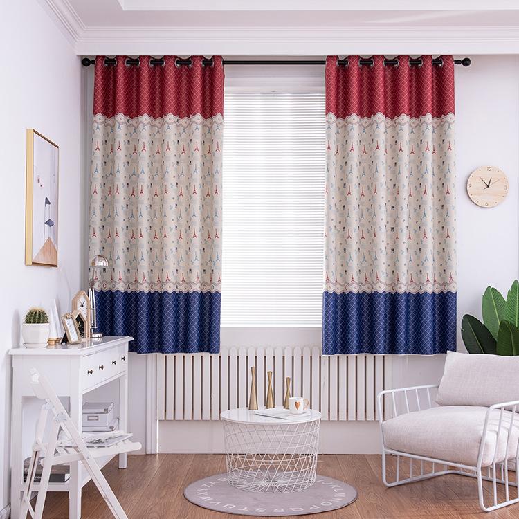 

2.1 M Tower Printing Shade Curtains for Living Dining Room Bedroom, Curtain