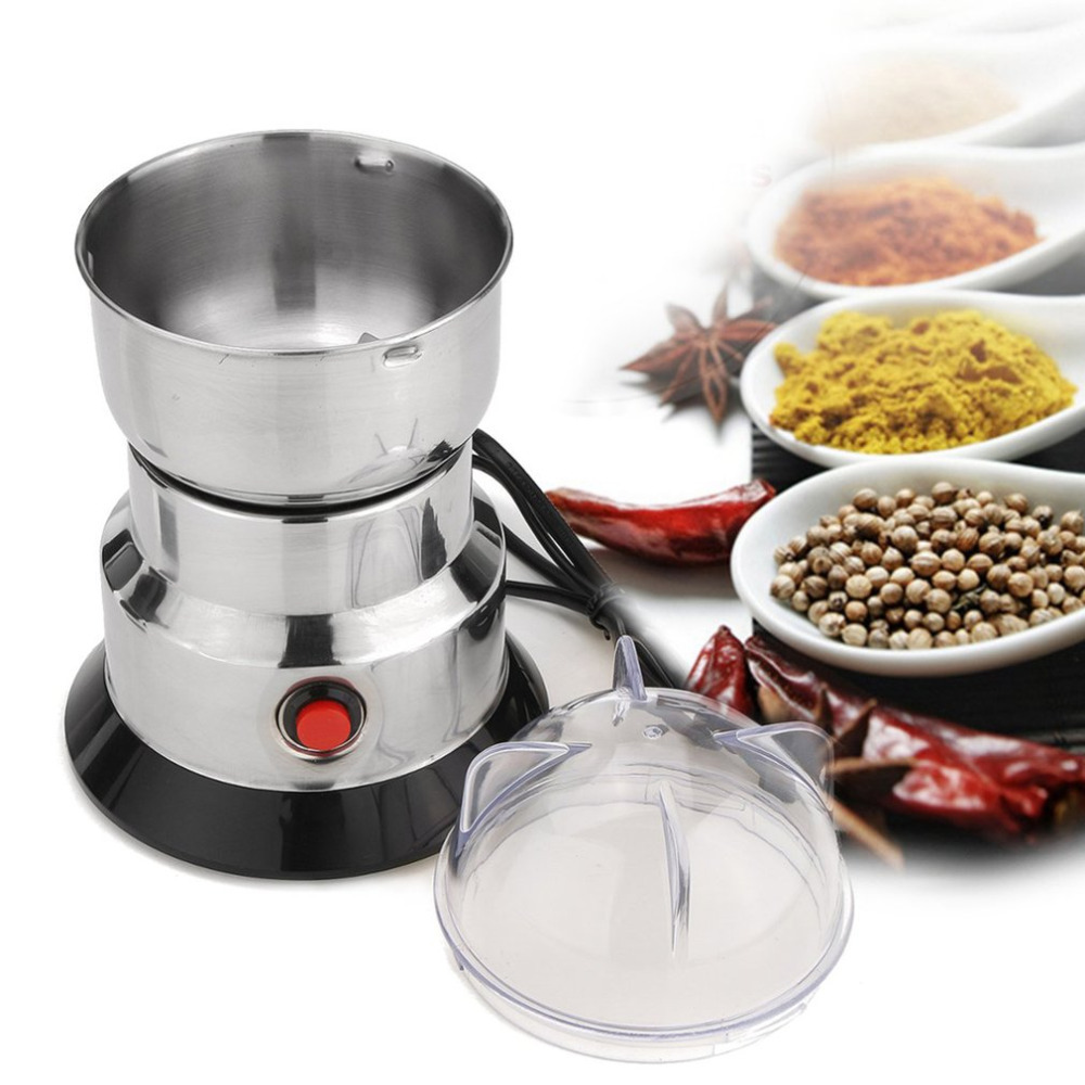

Electric Herbs Spices Nuts Coffee Bean Mill Blade Grinder With Stainless Steel Blades Household Grinding Machine Tool T200323