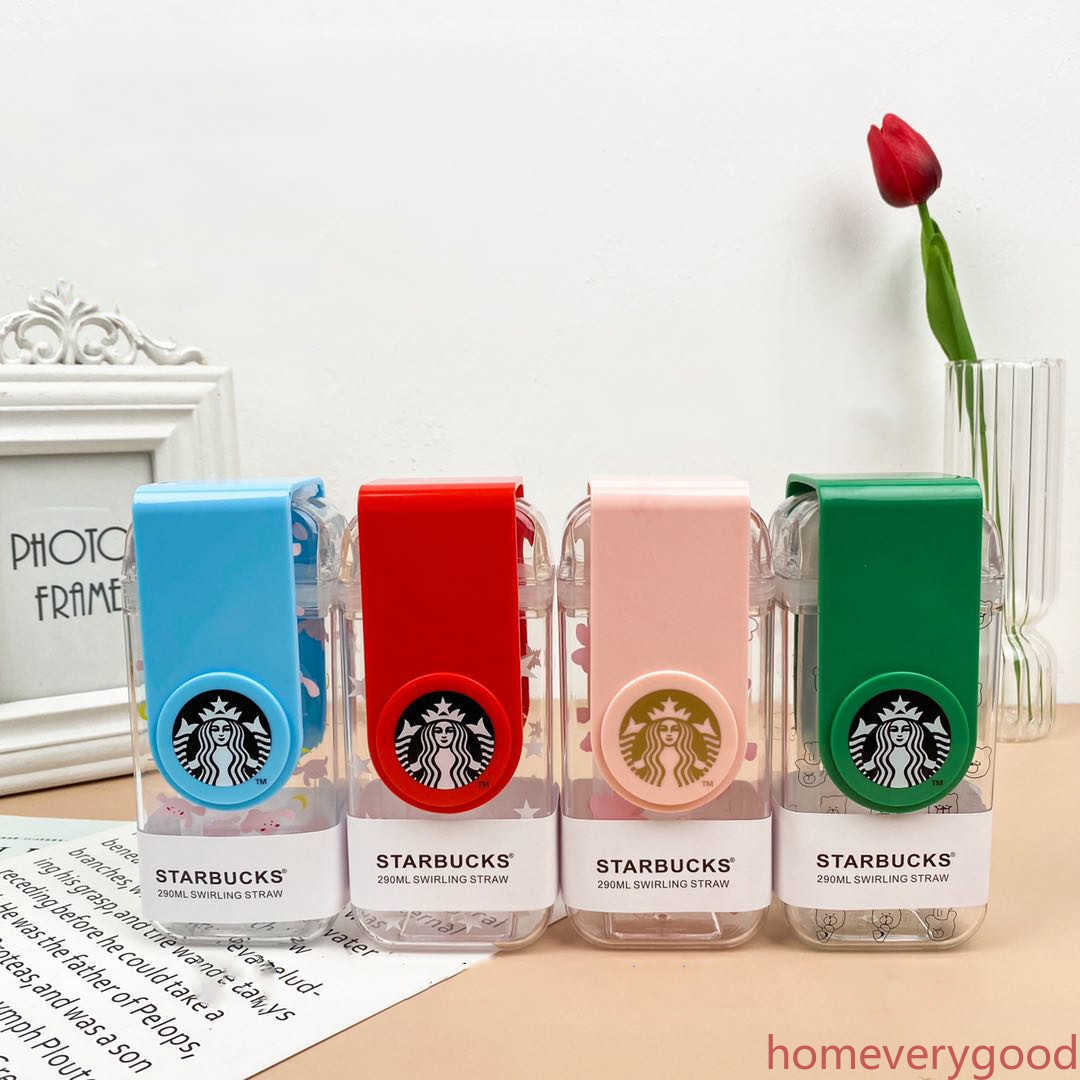 

2021 Limited Edition 290ML Starbucks Genuine Mugs Valentine's Day Cherry Blossom Pink Cute Rotating Straw CupIY3N, Customize