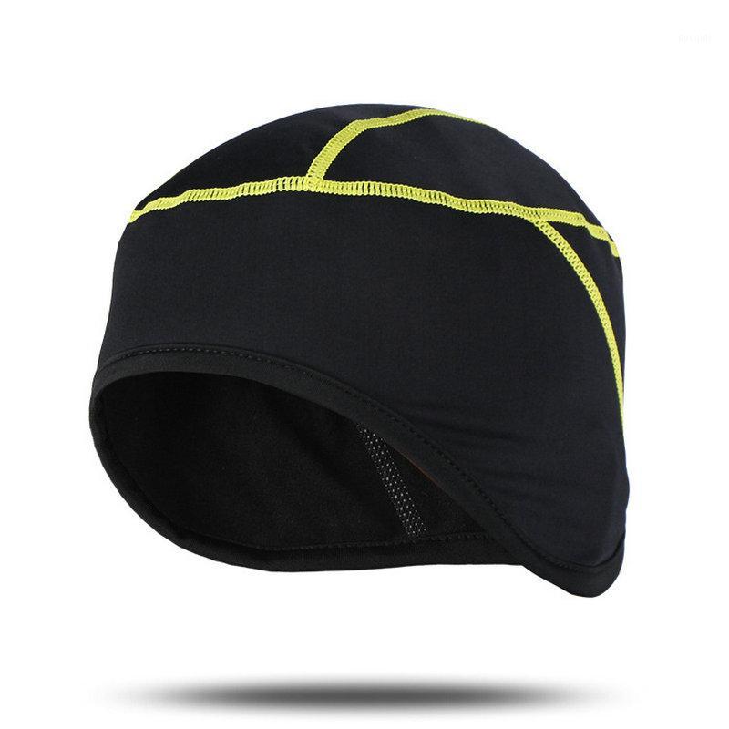 

ARSUXEO Winter Warm Up Fleece Cycling Caps MTB Bike Bicycle Hats Sports Running Caps PT011, Black
