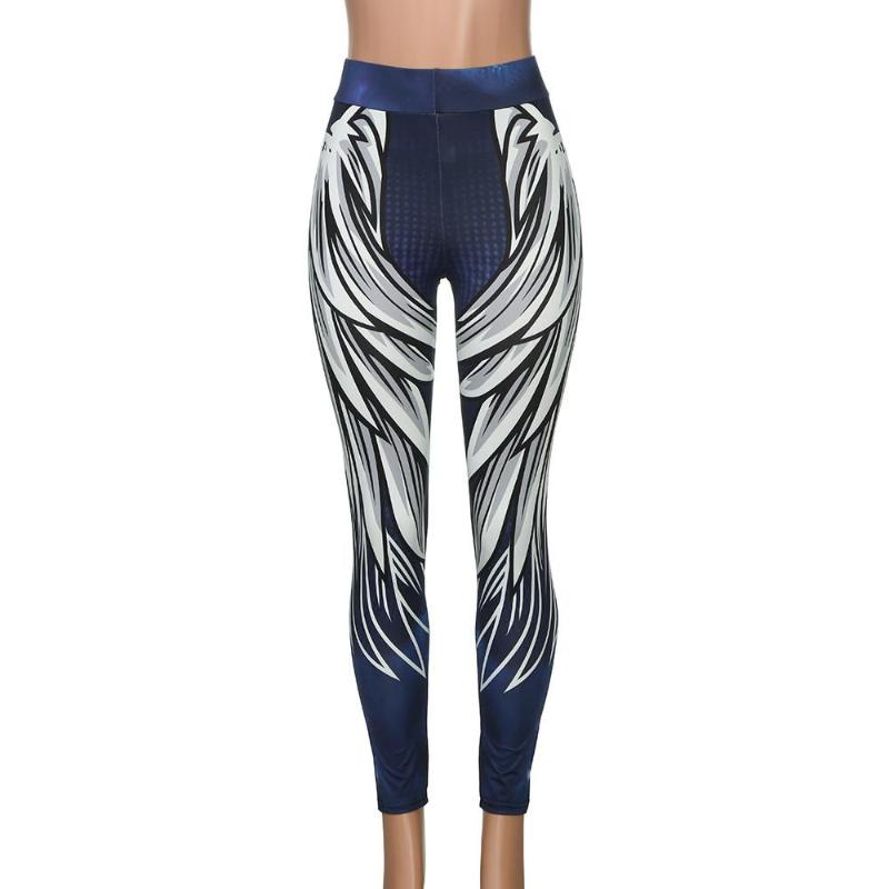 

Women Sexy Snake Skin Sports Trousers Yoga Tights Pants Yoga Leggings Running Tights Sporting Leggings Gym Fitness Clothing 2021, Blue