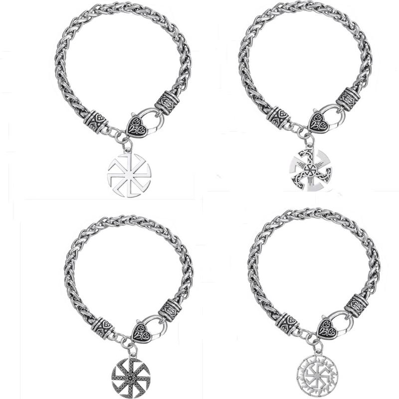 

Dawapara Kolovrat amulet steering-wheel ethnic bracelet beads pride pulseras etnicas mens jewelry