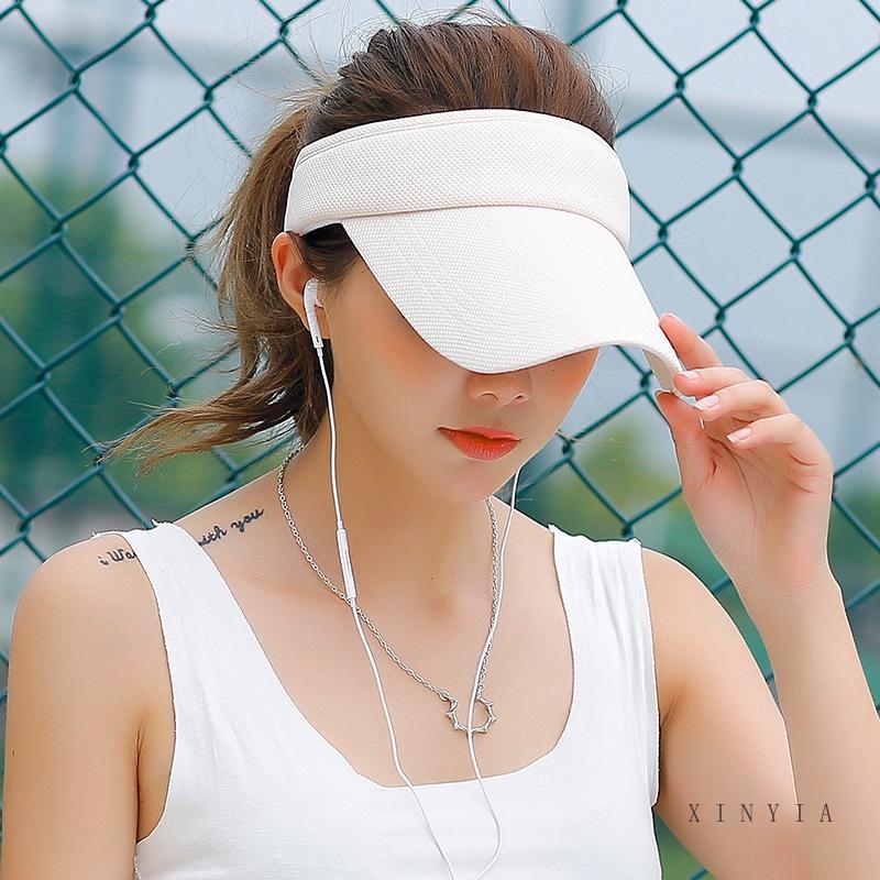 

Sun Visor Adjustable Sports Tennis Golf Cap Headband Unisex Men Women Hat, White