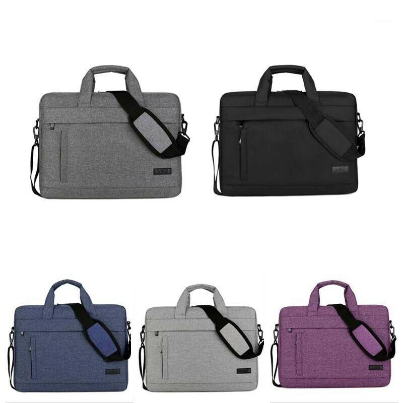 

Fashion High Quality PC Document Laptop Briefcase Carry Case Notebook For HP Lenvoe Dell Acer1, Black 15 inches