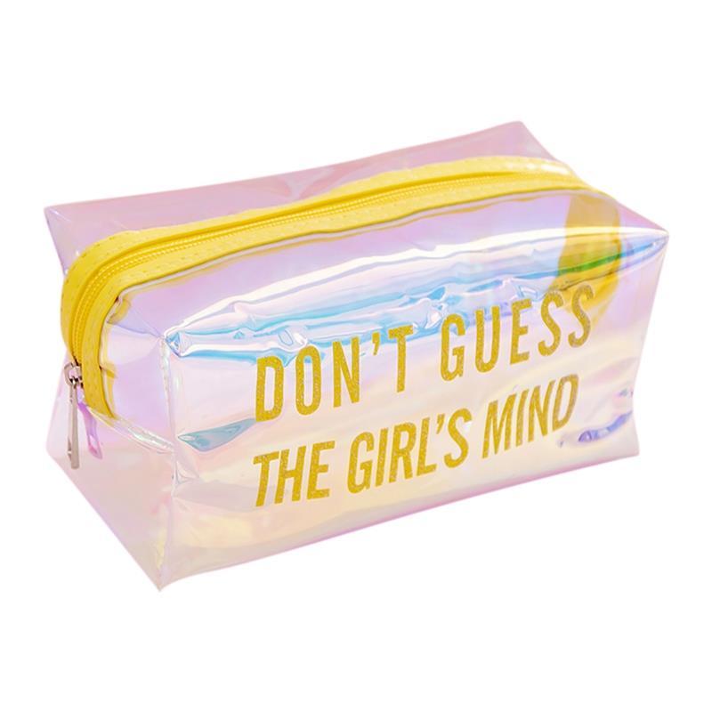 

coofit 1pc Colorful Makeup Bag Toiletry Carry Pouch Portable Travel Toiletry Pouch Waterproof Zip Cosmetic Bag For Women