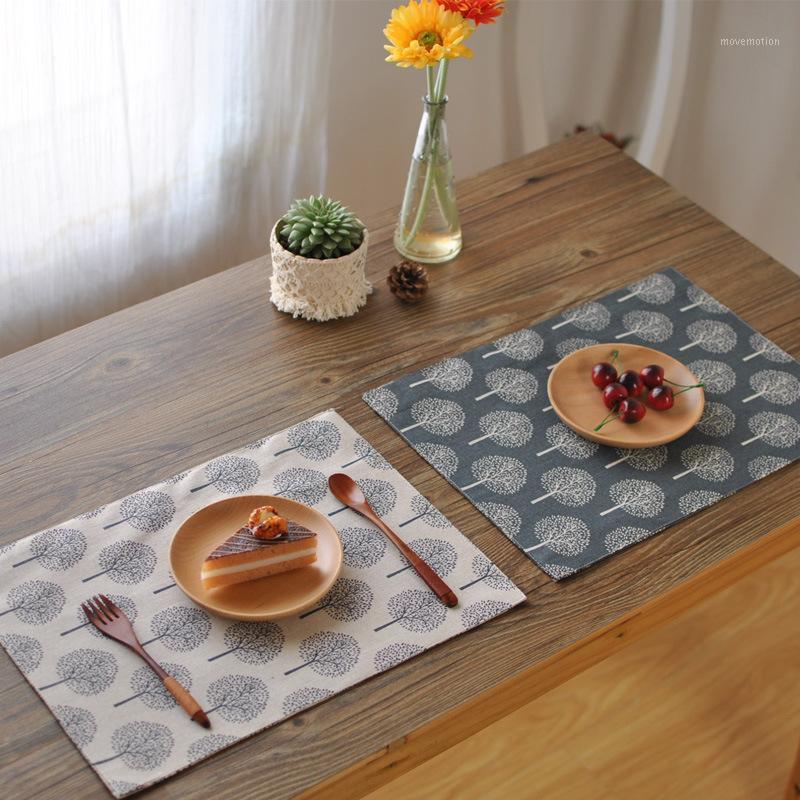 

Japanese cotton linen napkin towel cover cloth Double-layer placemat insulation placemat Anti-scald photo background cloth1