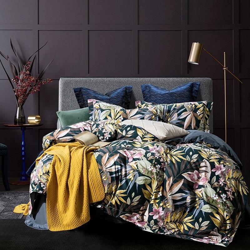 

Winter Flannel Fleece Flower Printing Bedding Set Egyptian Cover Sanding Pillowcases Thick Linen Fitted Duvet Bed Cotton Sheet