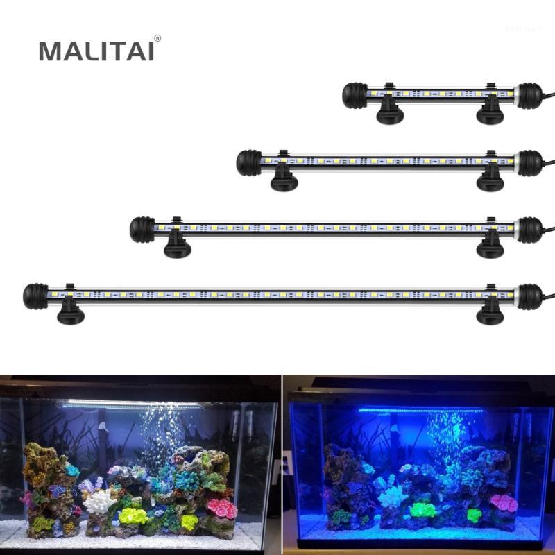 

RGB LED Aquarium Light IP68 Waterproof Bar Fish Tank Light 19-49CM Aquatic Plants Grow Submersible Underwater Decor lamp1