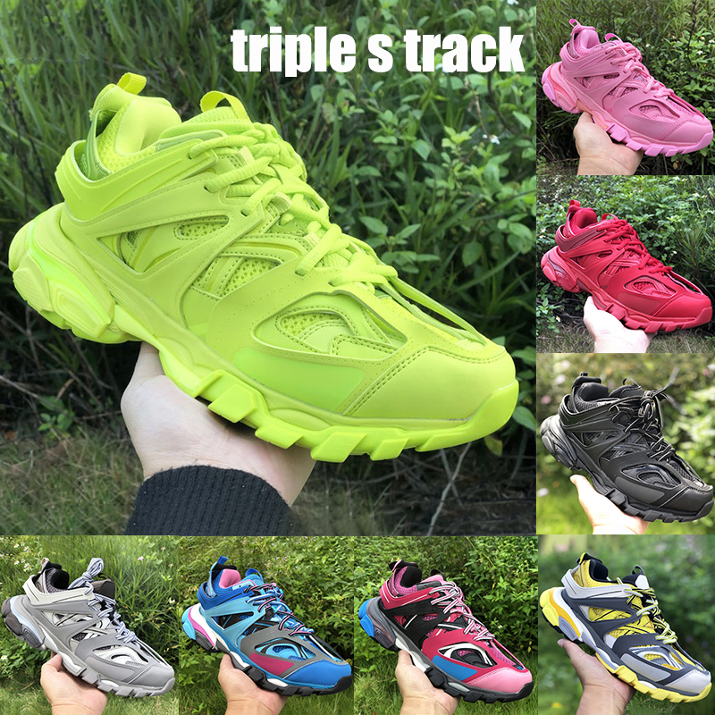 

New Best Paris triple s 3.0 platform mens running shoes trainer lime black white glow in the dark men women sneakers, 20 us dollars for box