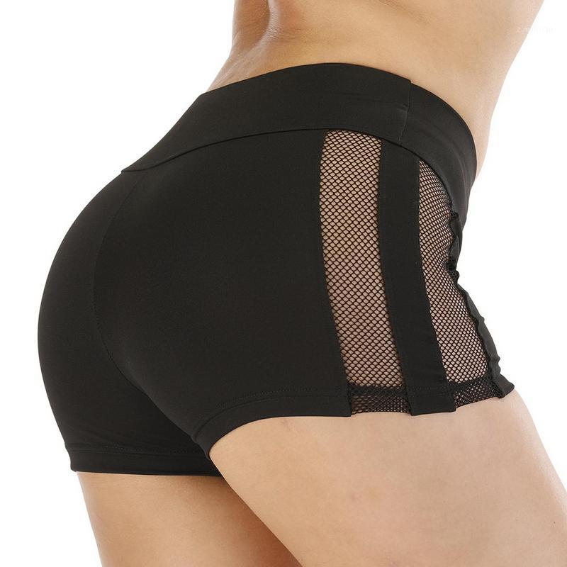 

2020 Side Hollow Sportwear Women High Waist Gym Shorts Dance Slim Stretchy Fitness Workout Running Bottoms Yoga Shorts1, Red