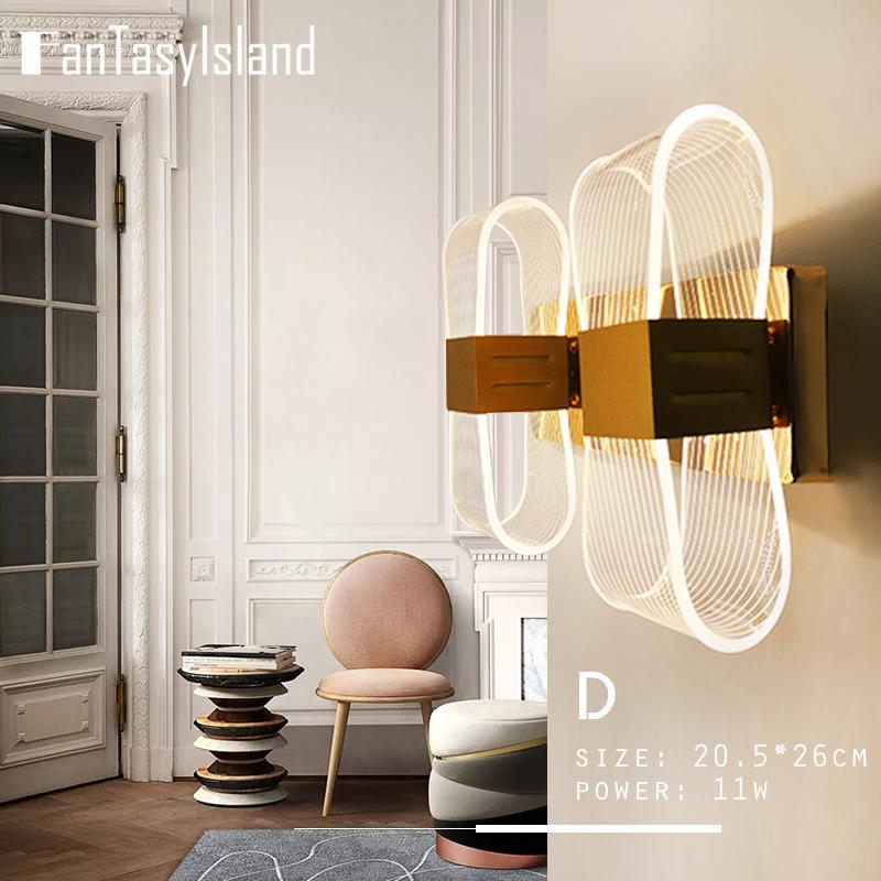 

Modern Led WALL Light For Living Room Bedroom Study Creative Indoor Wall Lighting dimmable Fixture lamps