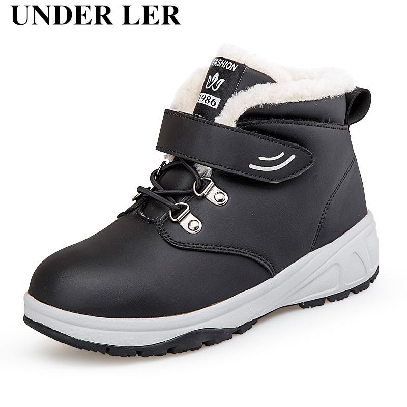 

2020 Women Boots Waterproof Snow Boots Female Plush Winter Women Warm Ankle Botas Mujer Winter Shoes Woman Plus Size 41, Black