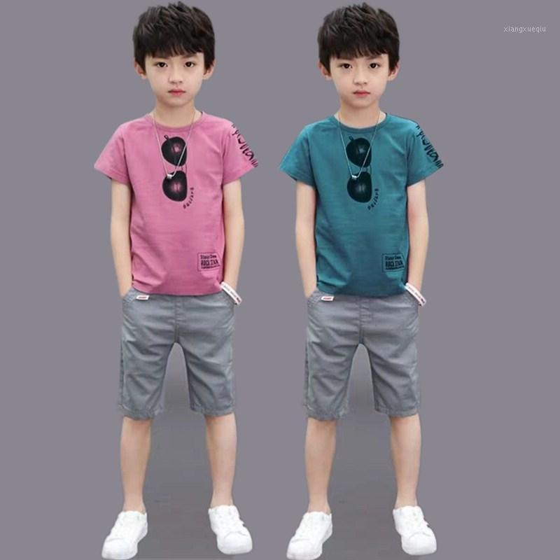 

New Teen Boys Clothing Sets Summer Boys Clothes Casual Outfit Kids Tracksuit For Sport Suit Children Clothing 6 8 10 12Year1, Green