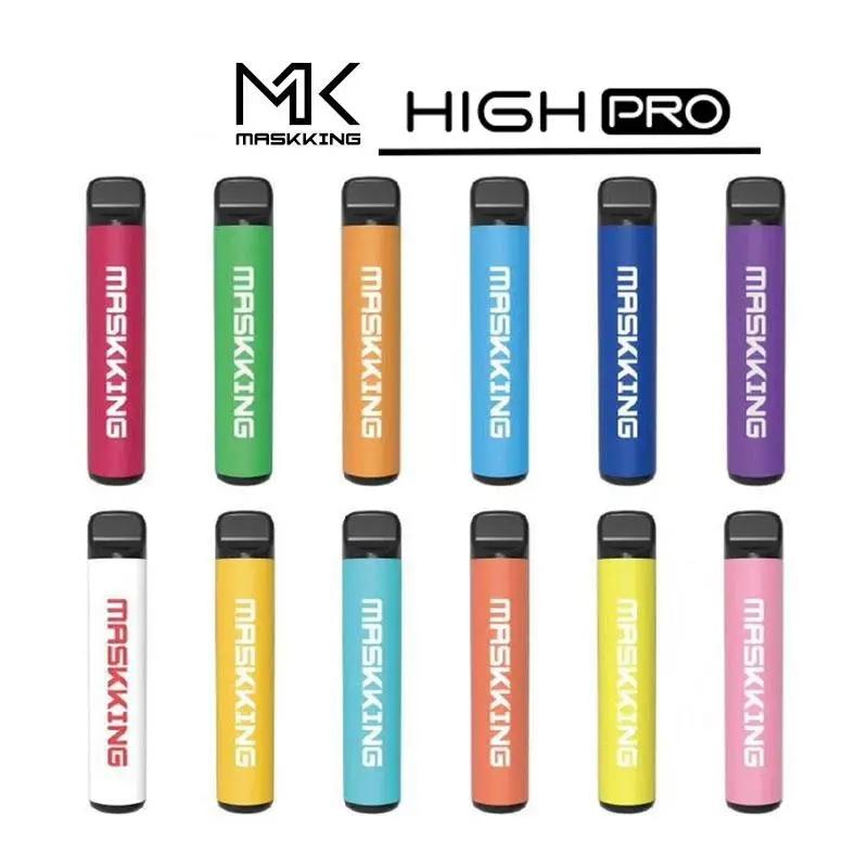 

Original MASKKING HIGH PRO Disposable vape pen e cigarette starter kit device 1000puffs 650mAh battery 3.5ml Pre-Filled 13 colors vapors Authentic wholesale