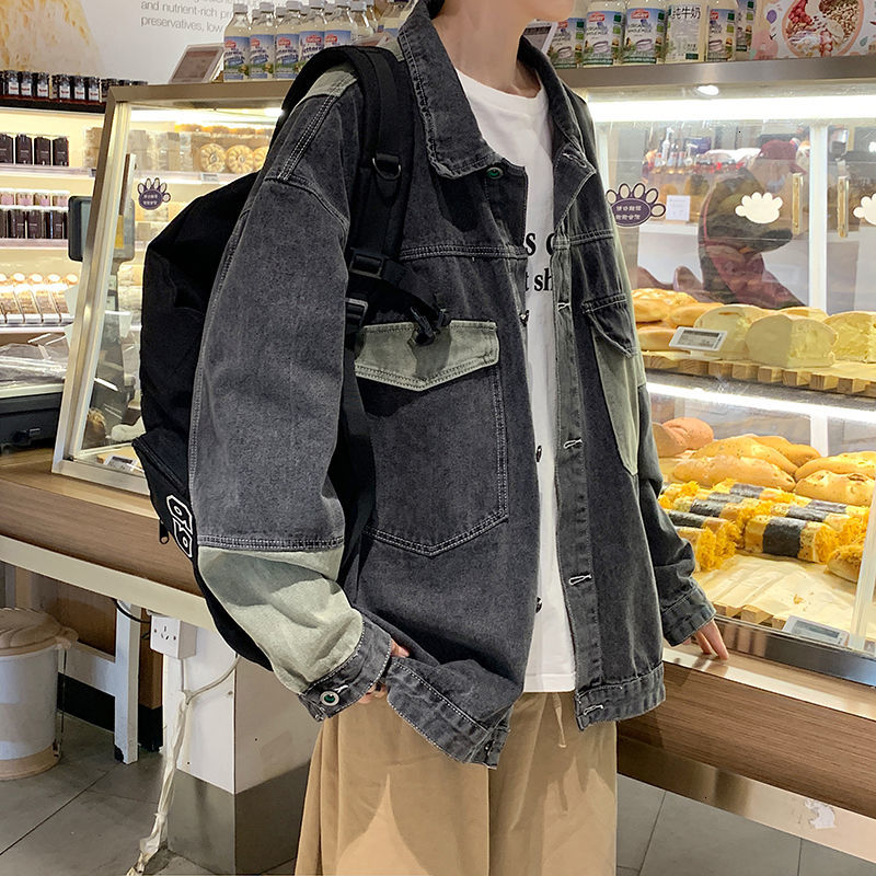 

Men's Jackets 2021 Spring and Winter New Fine-tuning Denim Jacket Masculine Clothes F6GQ, Blue